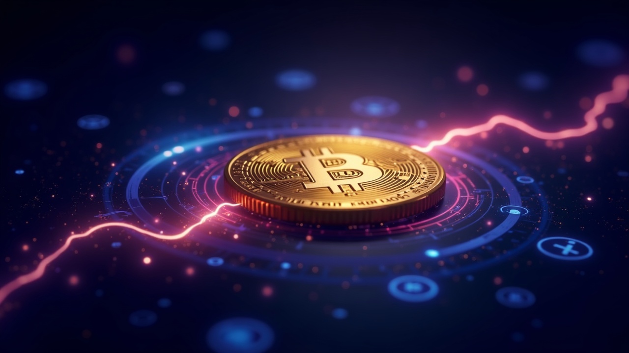 Futuristic gold token glows as a Lightning bridge links XAUt to Scudo micro-units against a digital backdrop.