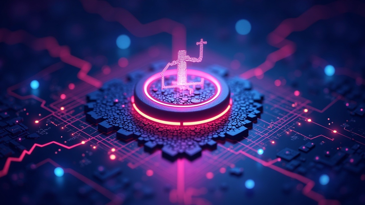 Neon crypto illustration with central altcoin icons draining into a deep order book, symbolizing thinning liquidity.