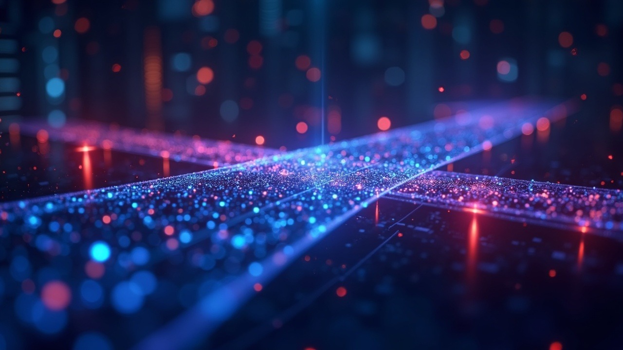 Neon futuristic scene of on-chain derivatives flowing through Ripple Prime brokerage bridge into Hyperliquid, HYPE glow