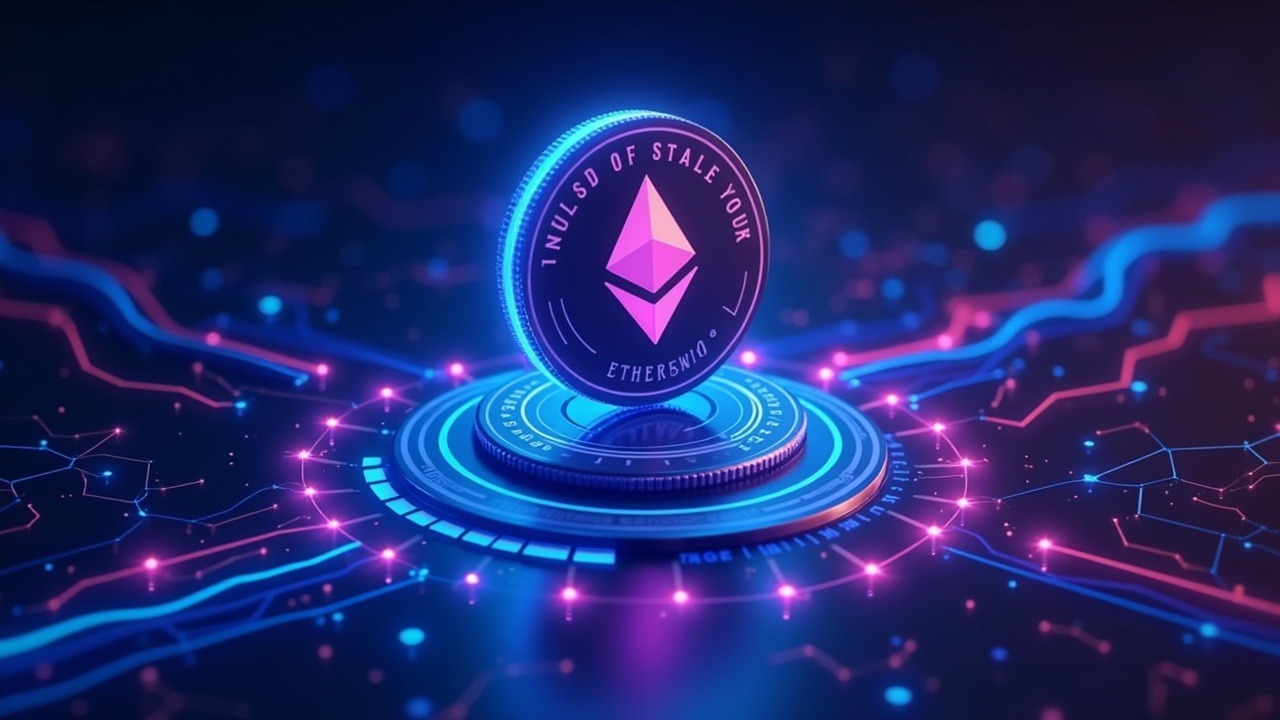 Futuristic header illustrating on-chain insurance premium settlements using USDC on Ethereum and PYUSD on Solana, neon glow.