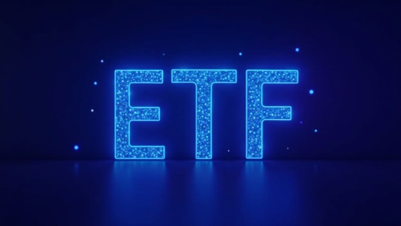 Neon illustration of Bitcoin and Ether ETF options with expanding liquidity on a futuristic trading desk.