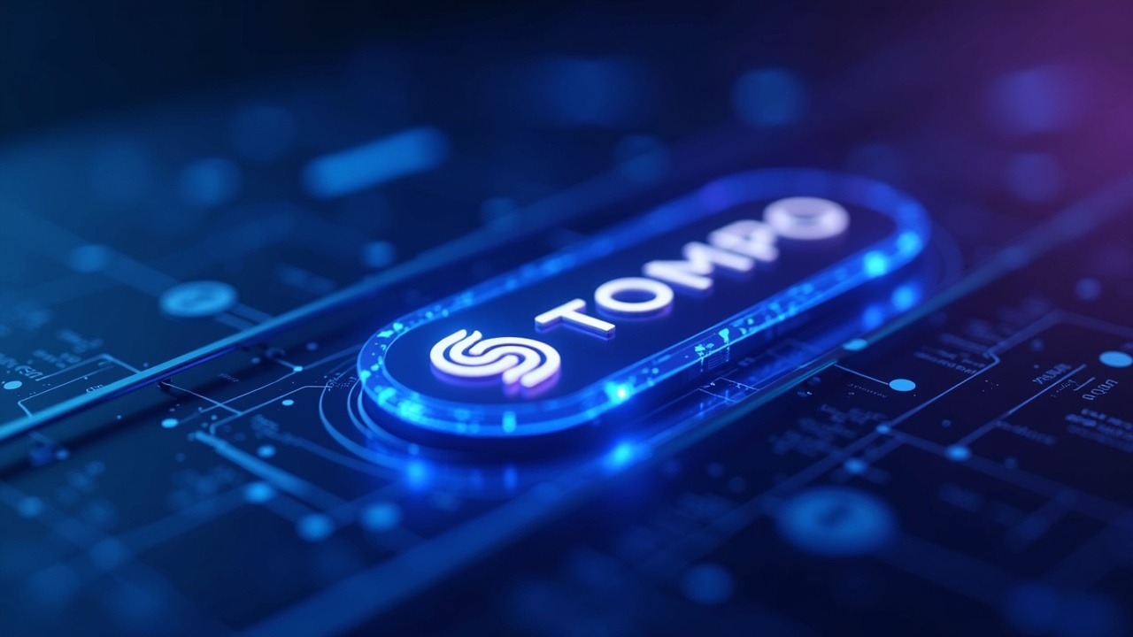 High-detail digital art of an AI agent making microtransactions across fiat and crypto rails, with Stripe and Tempo branding.