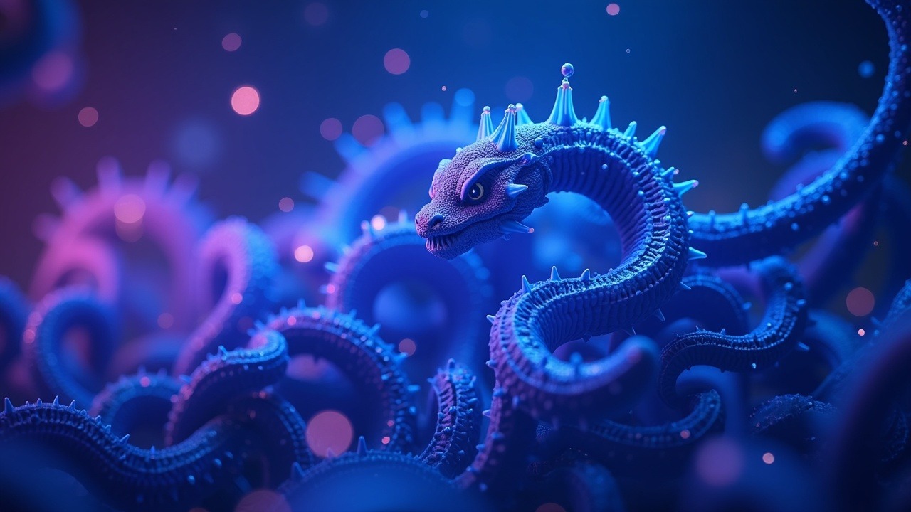 Neon-lit Kraken-Bitnomial derivatives hub, a regulated U.S. trading engine with blue-violet glow.