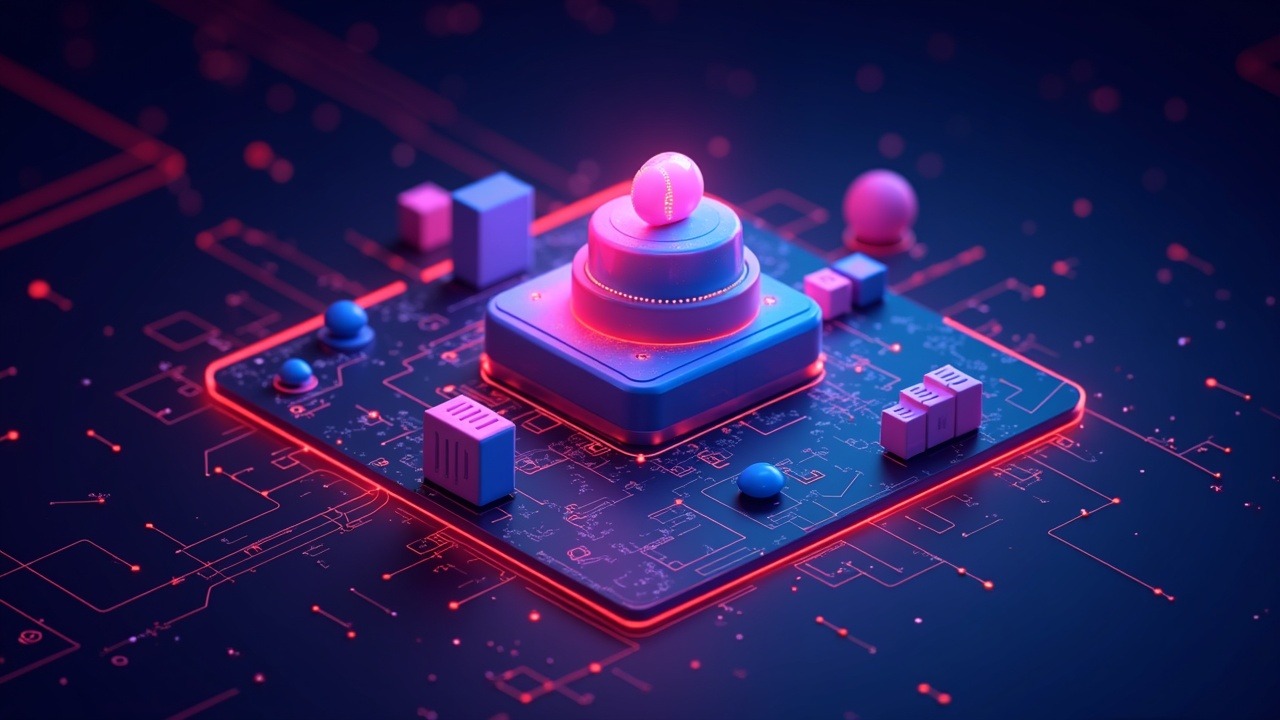 Neon-lit on-chain finance hub illustrating fixed-rate lending against tokenized RWAs dejaaa and decrdx collateral