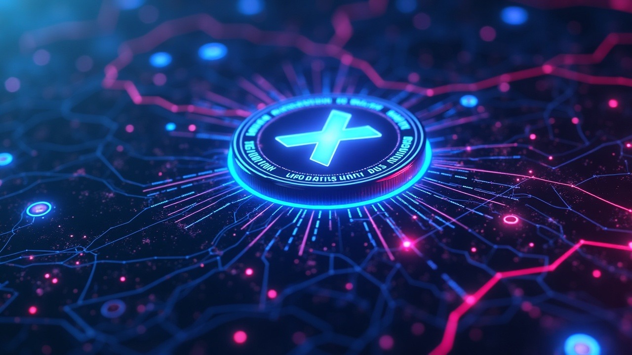 Neon hyperreal scene of UMXM trading on KuCoin with a central UMXM logo, sleek exchange UI, and glowing BSC-BEP20 network nodes.