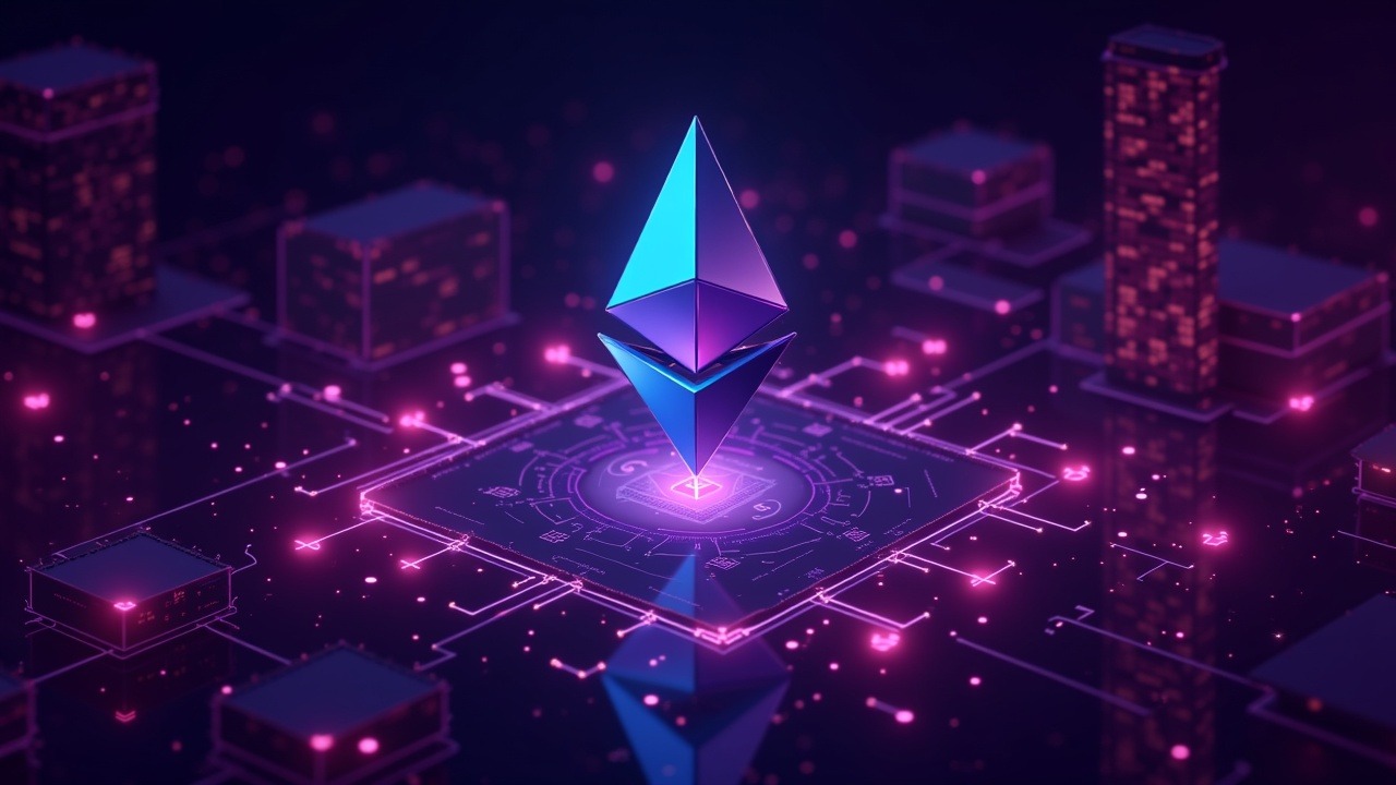 Neon illustration of Erigon v3.5 with Glamsterdam devnet, parallel execution, lean nodes, and fast RPC.