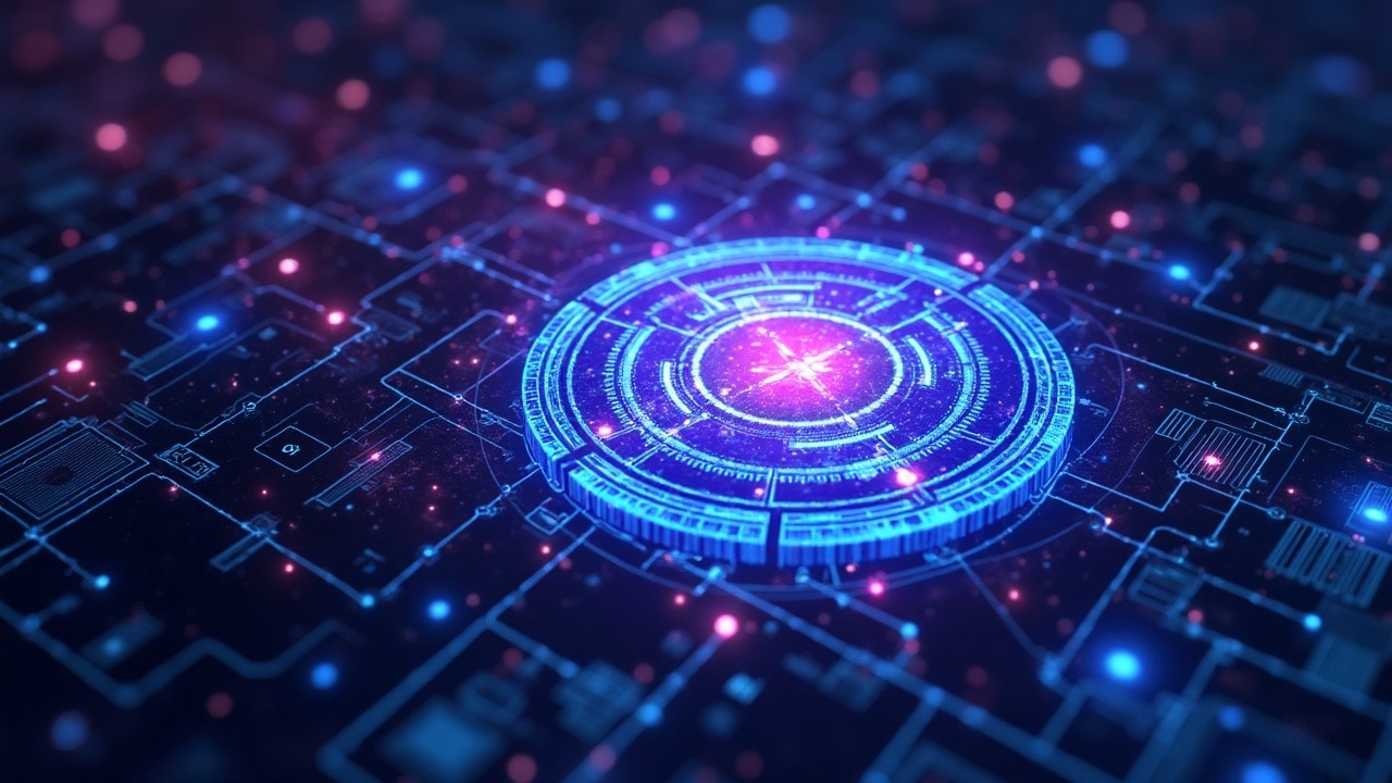 Neon crypto art showing Ostium oracle breach on Arbitrum, with a fractured price feed draining a vault