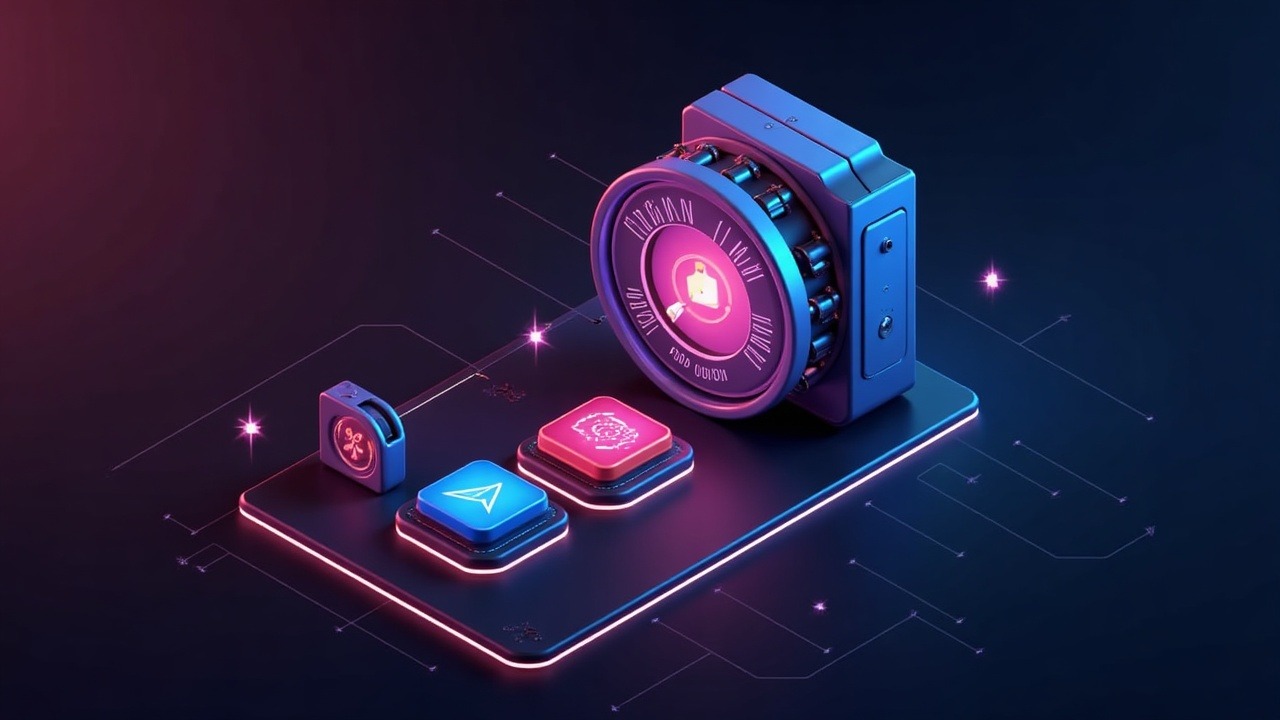 Neon illustration of TRON DAO USDD Peg Stability Module with 1:1 swap and reserve vault.