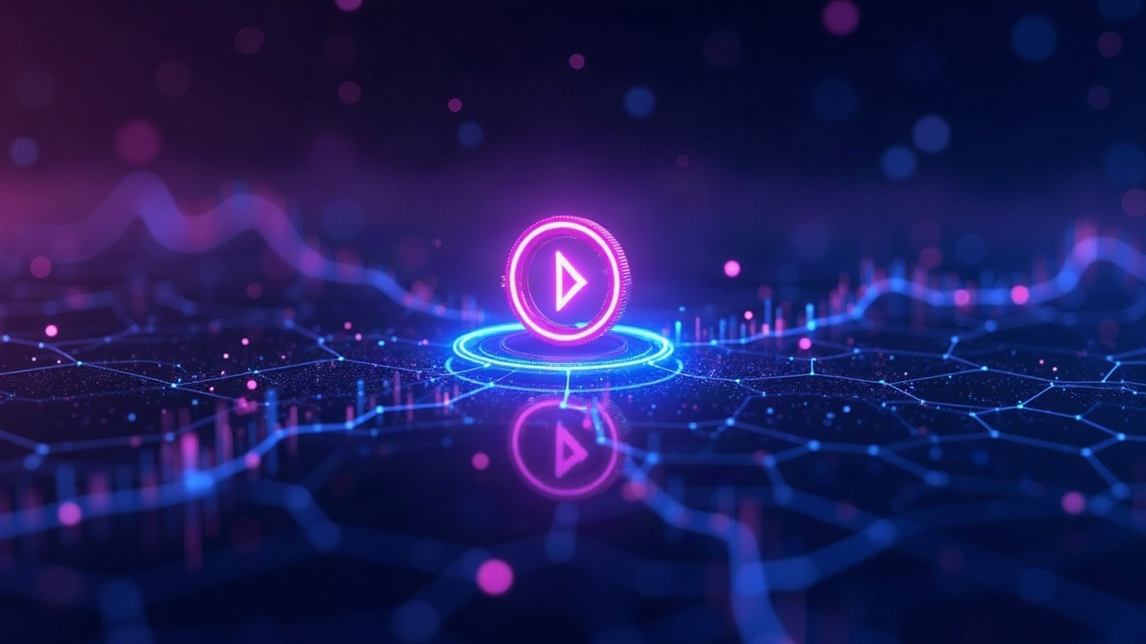 Neon crypto illustration of ENA tokenomics overhaul with ENA token, buyback chart, revenue lines, and governance UI