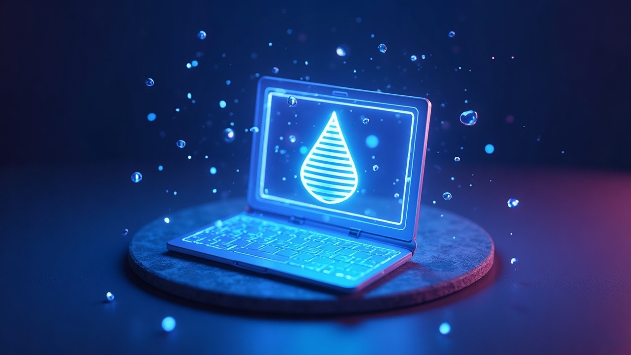 Neon crypto illustration of a digital wallet beside a glowing fake xprdrop page, blue and purple lighting.