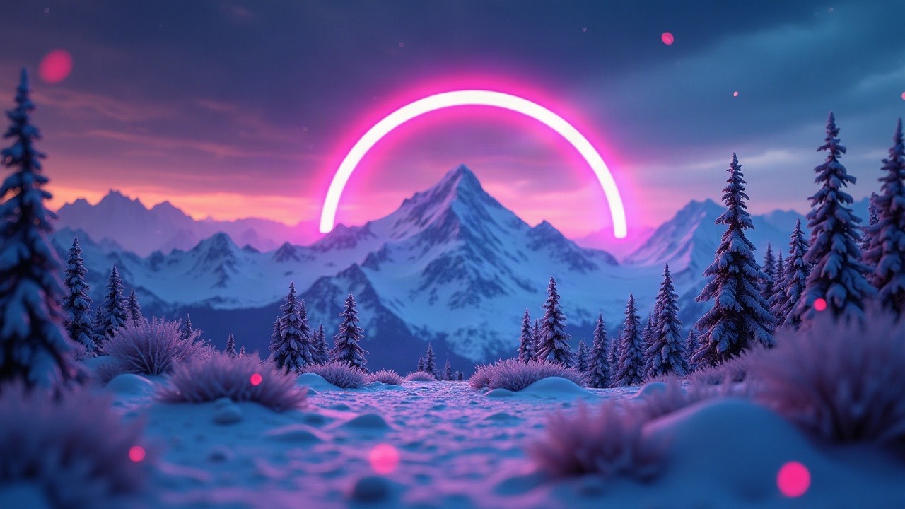 Neon Solana-inspired hub with rising stablecoins and real-world asset tokens, highlighting Alpenglow devnet upgrade