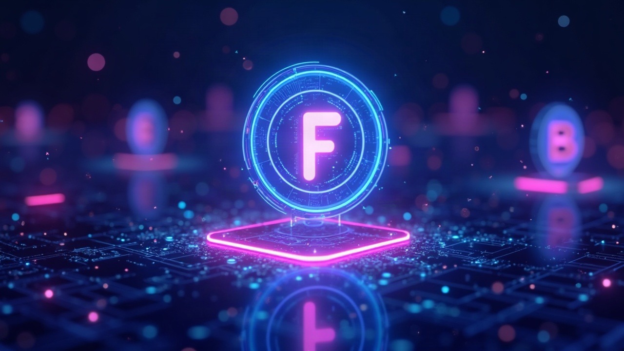 Futuristic illustration of Federated Hermes tokenized fund shares on a regulated blockchain with glowing digital securities.
