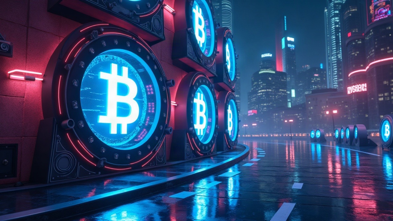 Hashi mainnet launch with Anchorage Digital and $500M capital backing, neon MPC-style vault city.